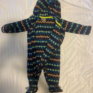 Patagonia 3-6M fleece onsie/coverall/bunting